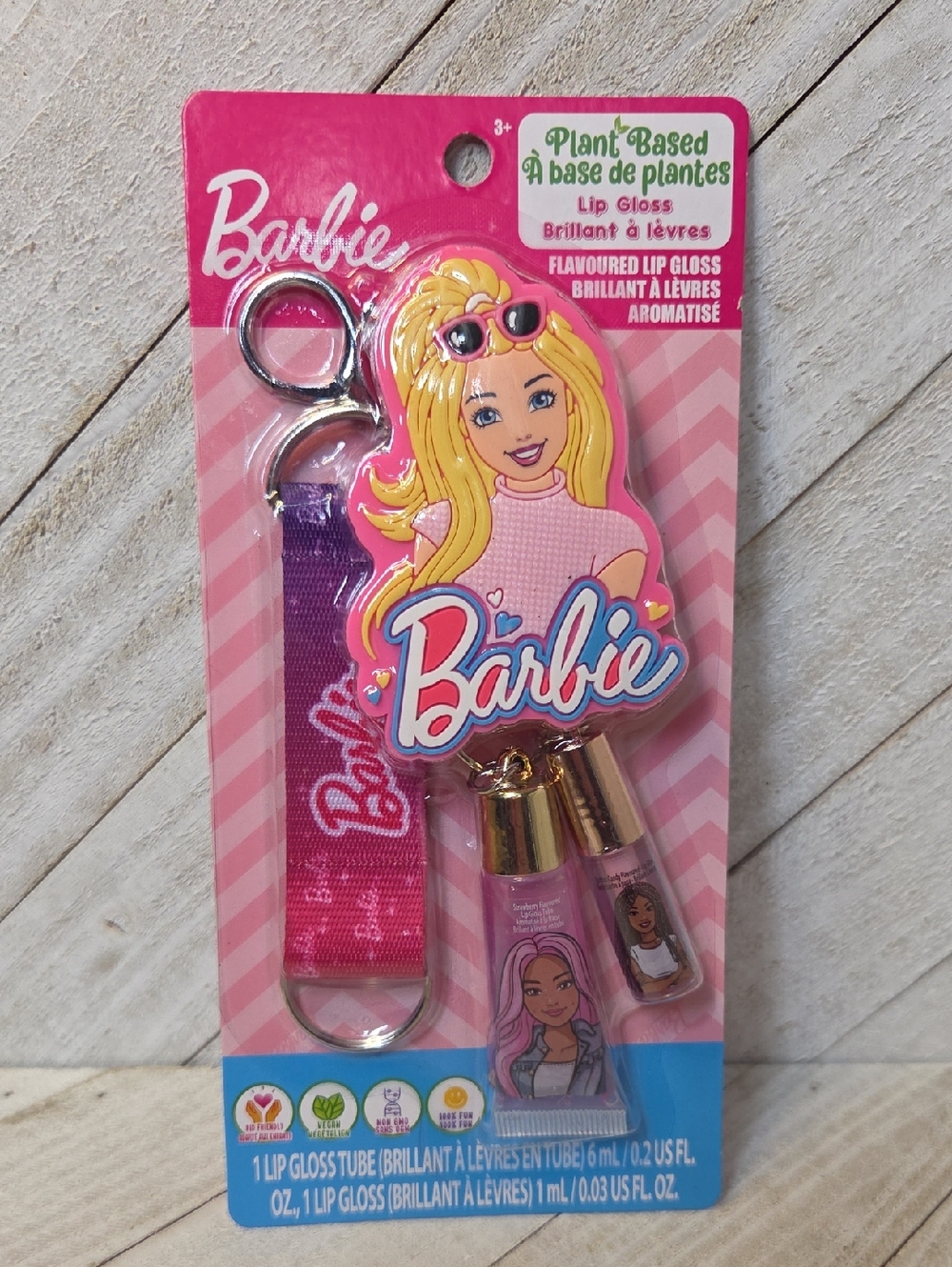 NWT Barbie Lip Gloss Keychain Combo